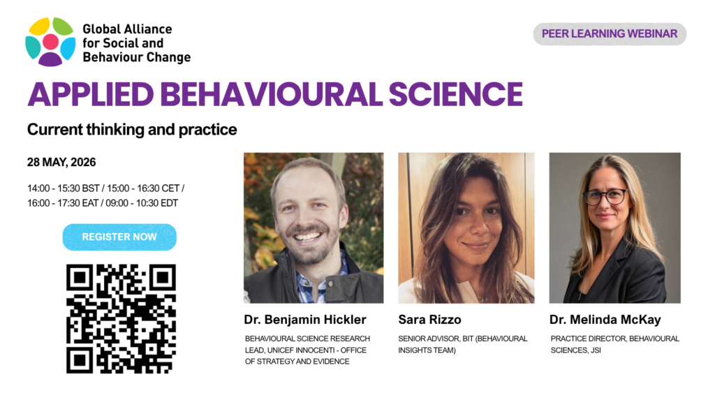 Notes from the Applied Behavioural Science Webinar Available